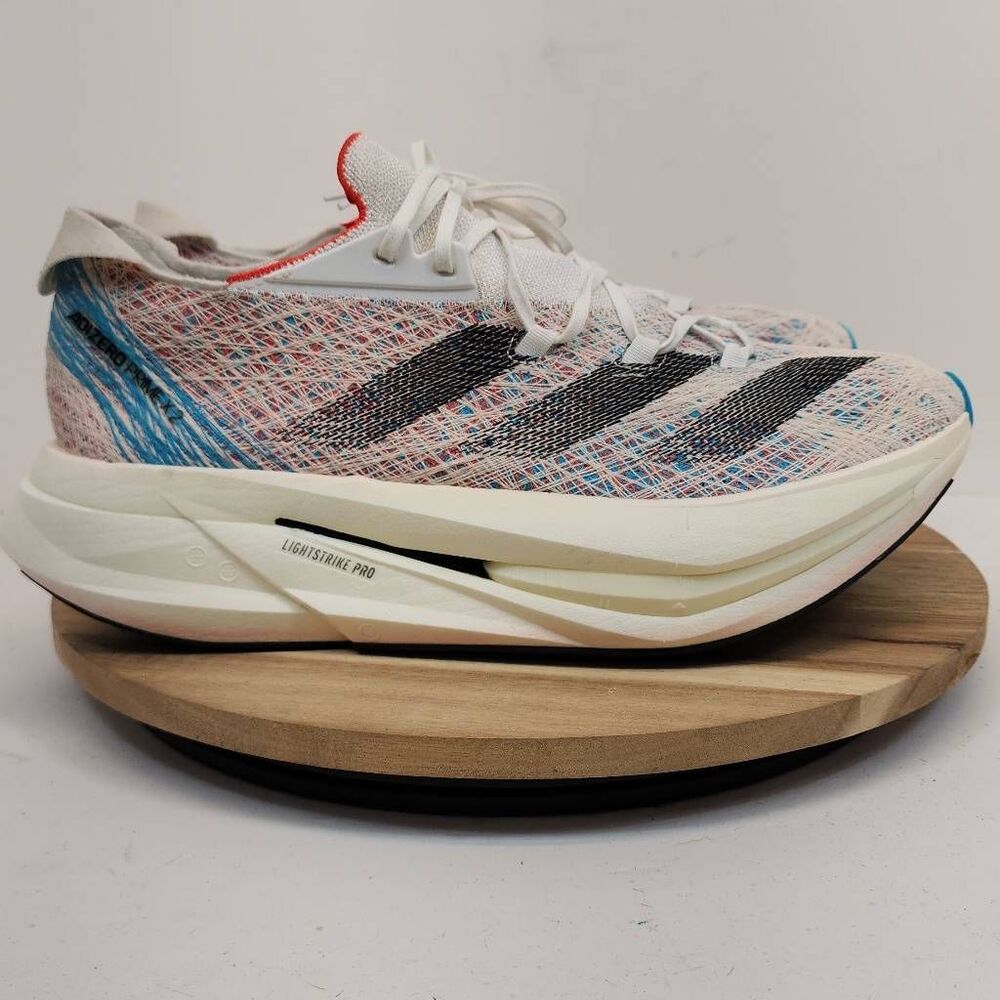 adidas Adizero Prime X 2 Strung 'White Lucid Cyan' Men's Size 13